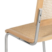 Carica l'immagine nel visualizzatore di Gallery, NATURAL WOOD-RATTAN CHAIR 46 X 53 X 82.50 CM