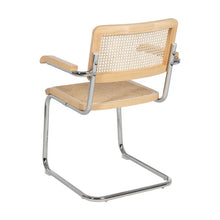 Cargar imagen en el visor de la galería, NATURAL WOOD-RATTAN CHAIR 61.50 X 53 X 82.50 CM