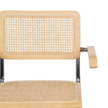 Cargar imagen en el visor de la galería, NATURAL WOOD-RATTAN CHAIR 61.50 X 53 X 82.50 CM