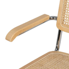 Cargar imagen en el visor de la galería, NATURAL WOOD-RATTAN CHAIR 61.50 X 53 X 82.50 CM
