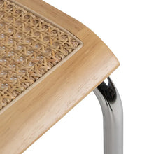 Cargar imagen en el visor de la galería, NATURAL WOOD-RATTAN CHAIR 61.50 X 53 X 82.50 CM