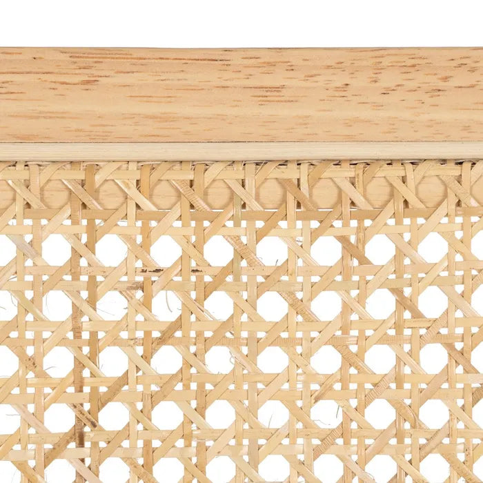 NATURAL WOOD-RATTAN CHAIR 61.50 X 53 X 82.50 CM