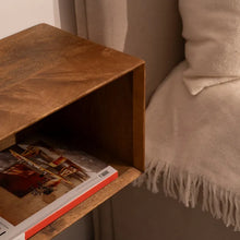 Load image into Gallery viewer, HONEY FLOATING TABLE MANGO WOOD 40.50 X 25 X 23 CM