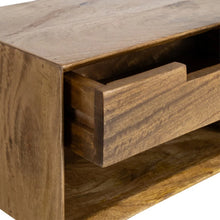 Charger l'image dans la galerie, BED SIDE TABLE FLOATING HONEY MANGO WOOD 40 X 25 X 23 CM
