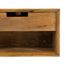 Charger l'image dans la galerie, BED SIDE TABLE FLOATING HONEY MANGO WOOD 40 X 25 X 23 CM
