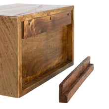 Charger l'image dans la galerie, BED SIDE TABLE FLOATING HONEY MANGO WOOD 40 X 25 X 23 CM