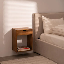Load image into Gallery viewer, HONEY FLOATING TABLE MANGO WOOD 40.50 X 25 X 50 CM