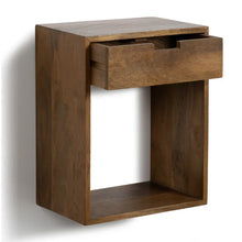 Load image into Gallery viewer, HONEY FLOATING TABLE MANGO WOOD 40.50 X 25 X 50 CM