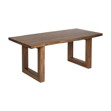 Carica l&#39;immagine nel visualizzatore di Gallery, BROWN DINING TABLE ACACIA WOOD 180 X 90 X 77 CM