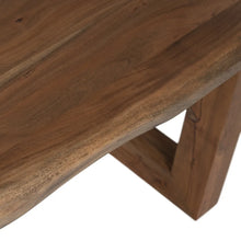 Carica l&#39;immagine nel visualizzatore di Gallery, BROWN DINING TABLE ACACIA WOOD 180 X 90 X 77 CM