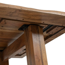 Carica l&#39;immagine nel visualizzatore di Gallery, BROWN DINING TABLE ACACIA WOOD 180 X 90 X 77 CM