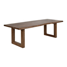 Laden Sie das Bild in den Galerie-Viewer, BROWN ACACIA WOOD DINING TABLE 240 X 100 X 76 CM