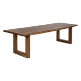 BROWN DINING TABLE ACACIA WOOD 280 X 100 X 77 CM