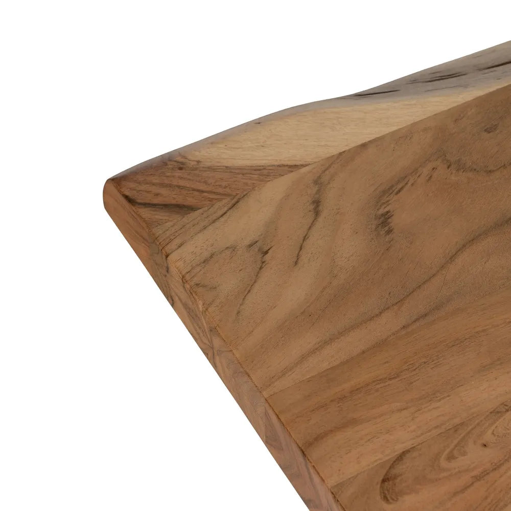 NATURAL ACACIA WOOD DINING TABLE 280 X 100 X 76 CM