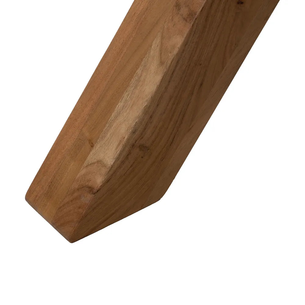 NATURAL ACACIA WOOD DINING TABLE 280 X 100 X 76 CM