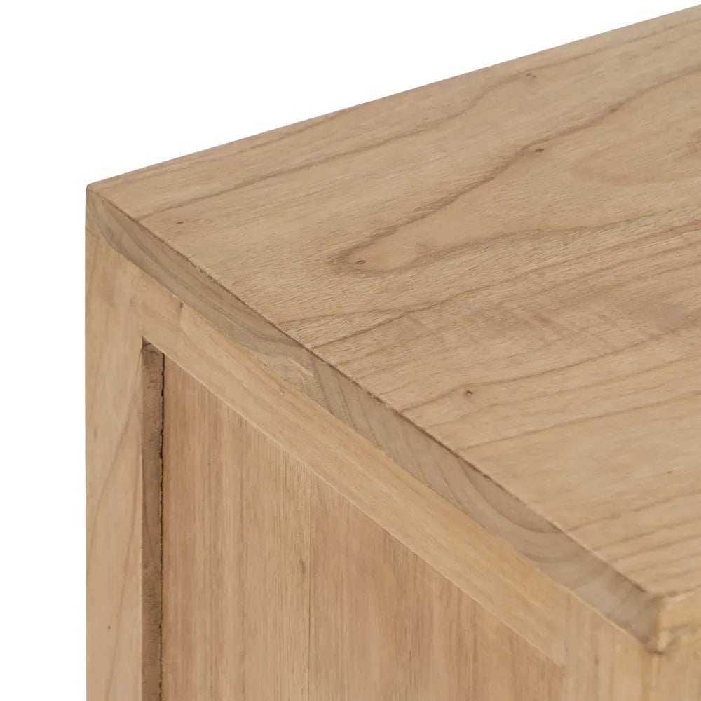 Mindi wood bed side table 60 X 35 X 65 cm