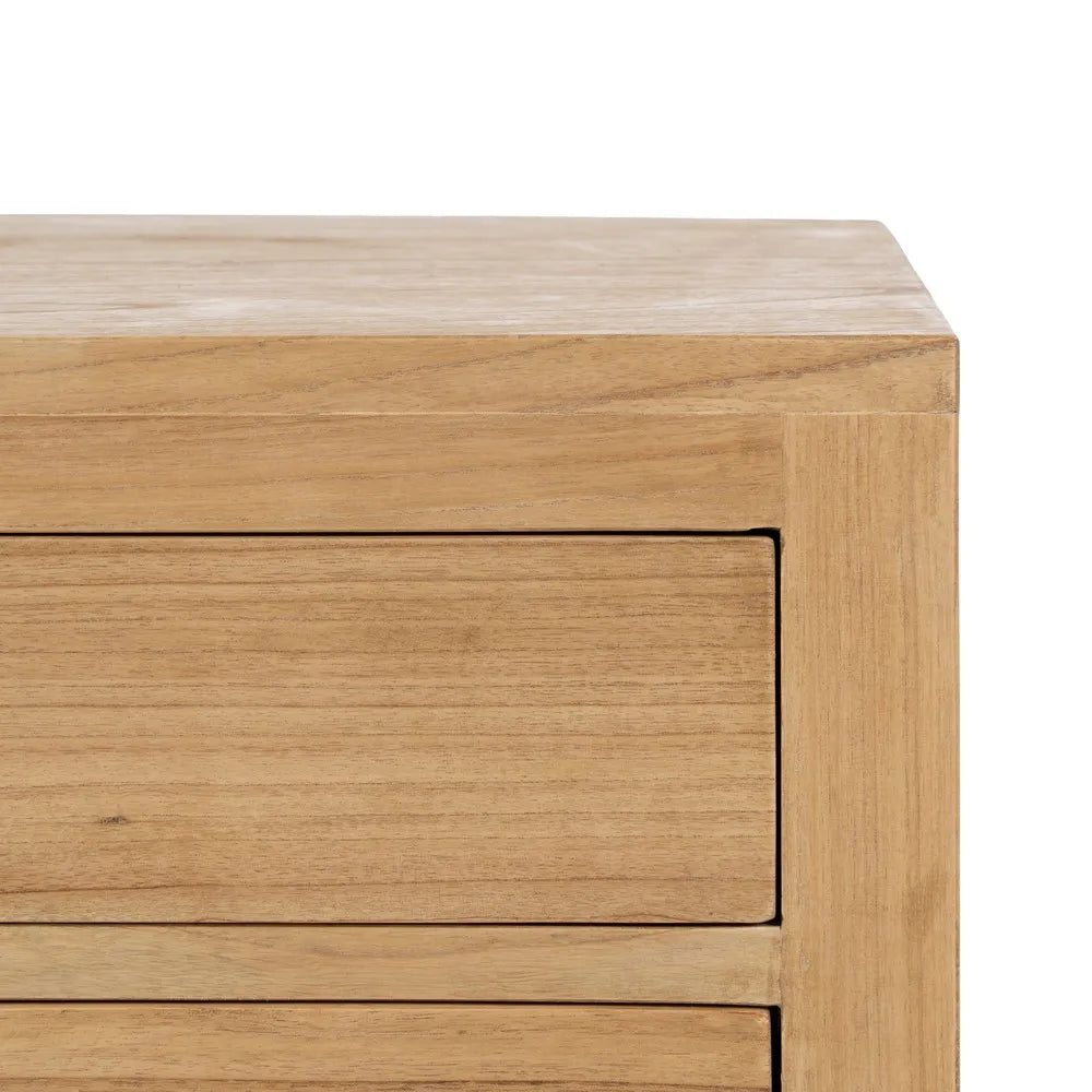 Mindi wood bed side table 60 X 35 X 65 cm