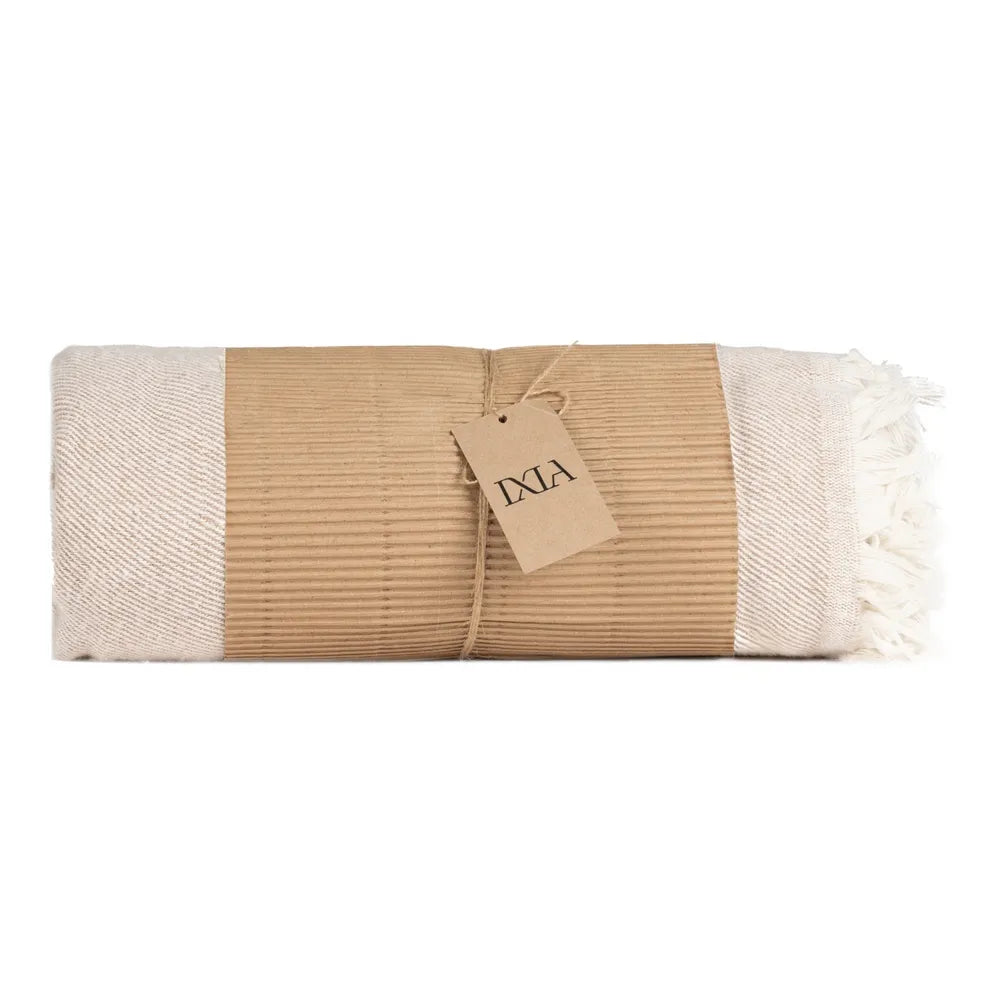 CAMEL COTTON BEDSPREAD TEXTILES/HOME 250 X 260 CM