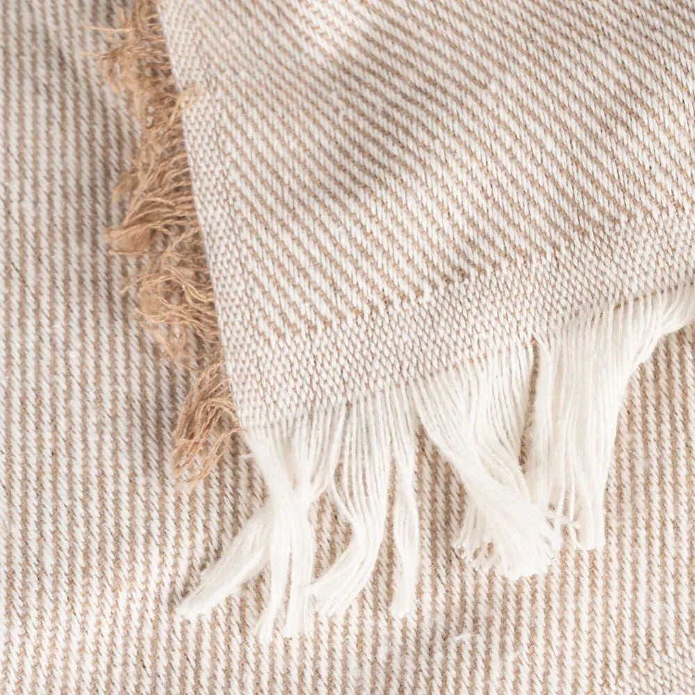 CAMEL COTTON BEDSPREAD TEXTILES/HOME 250 X 260 CM