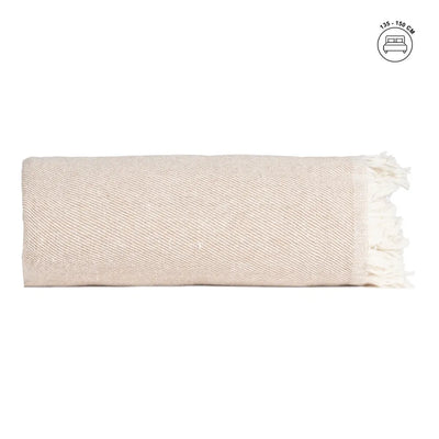 CAMEL COTTON BEDSPREAD TEXTILES/HOME 250 X 260 CM