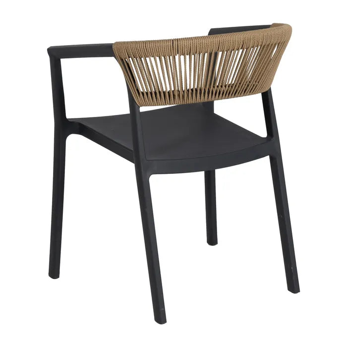 CHAIR NATURAL-BLACK 56 X 54 X 75,50 CM