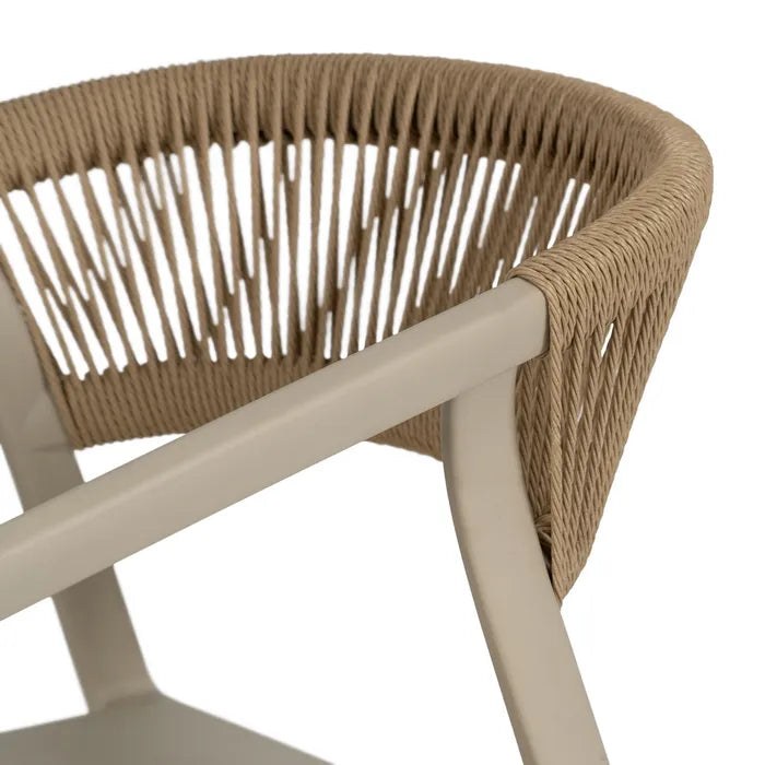 BEIGE POLYPROPYLENE CHAIR 56 X 52 X 76 CM