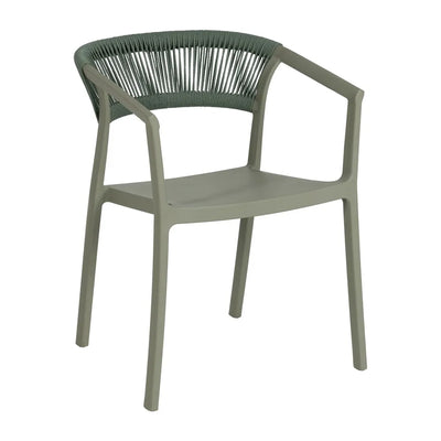 GREEN POLYPROPYLENE CHAIR 56 X 52 X 76 CM