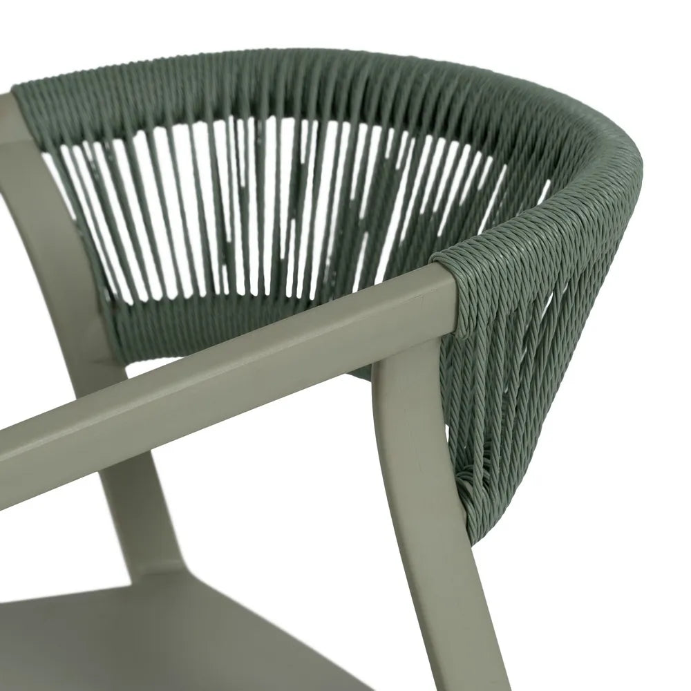 GREEN POLYPROPYLENE CHAIR 56 X 52 X 76 CM