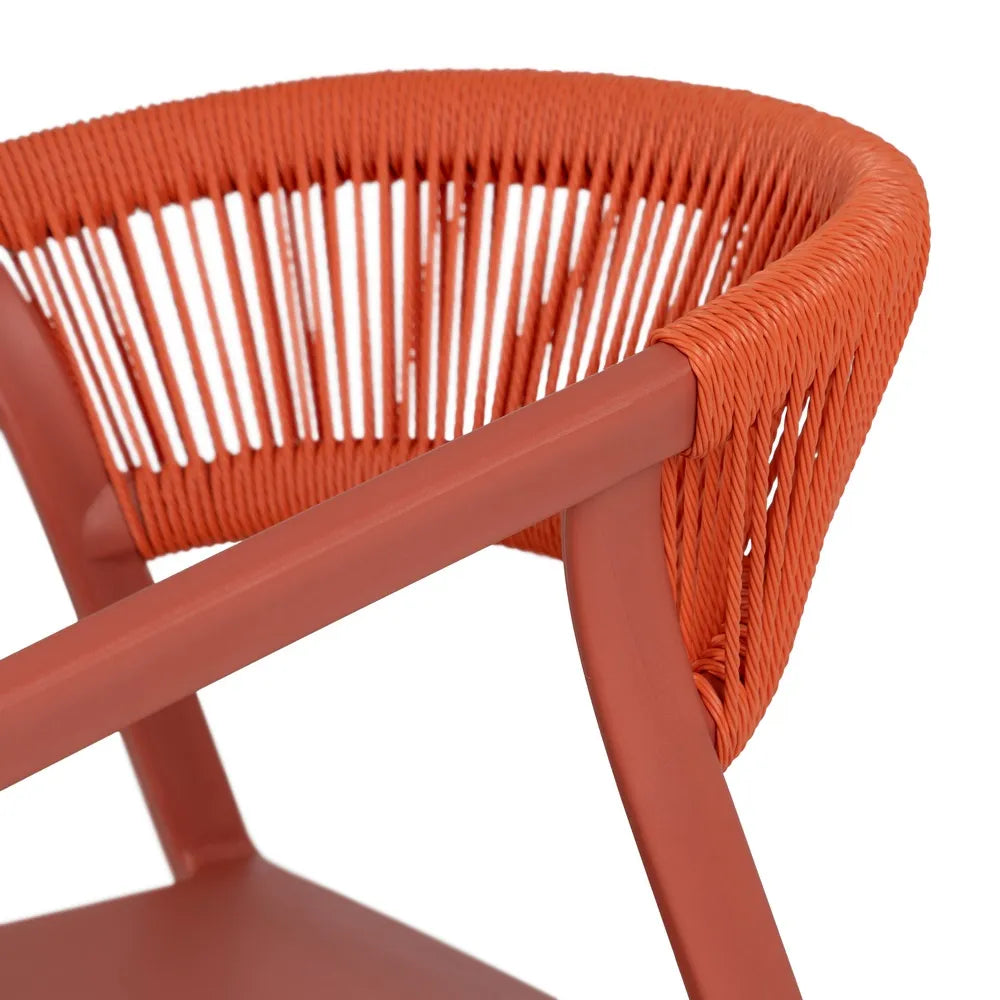 TERRACOTTA POLYPROPYLENE CHAIR 56 X 52 X 76 CM
