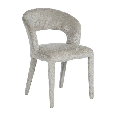 BEIGE FABRIC-METAL CHAIR 55 X 60 X 80 CM