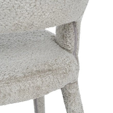 Laden Sie das Bild in den Galerie-Viewer, BEIGE FABRIC-METAL CHAIR 55 X 60 X 80 CM
