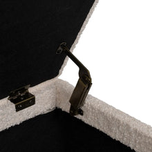 Carica l'immagine nel visualizzatore di Gallery, SEAT CHEST CREAM MDF-FABRIC 122 X 42 X 45 CM