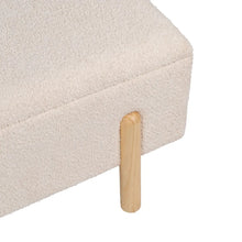 Carica l'immagine nel visualizzatore di Gallery, SEAT CHEST CREAM MDF-FABRIC 122 X 42 X 45 CM