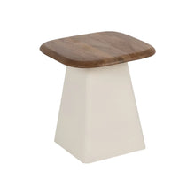 Charger l&#39;image dans la galerie, S/2 SIDE TABLE WOOD-METAL ROOM 50 X 50 X 52 CM