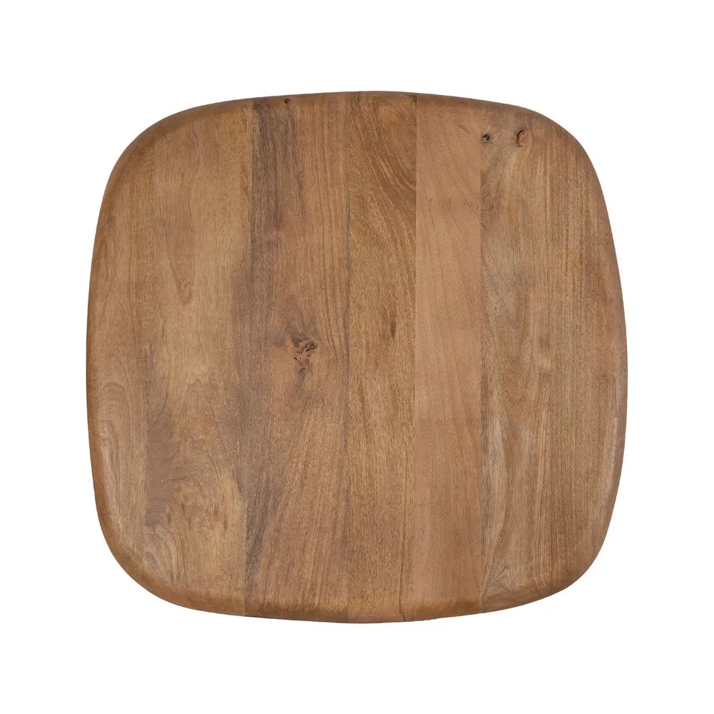 S/2 WOOD-METAL LIVING ROOM COFFEE TABLE 90 X 90 X 40 CM