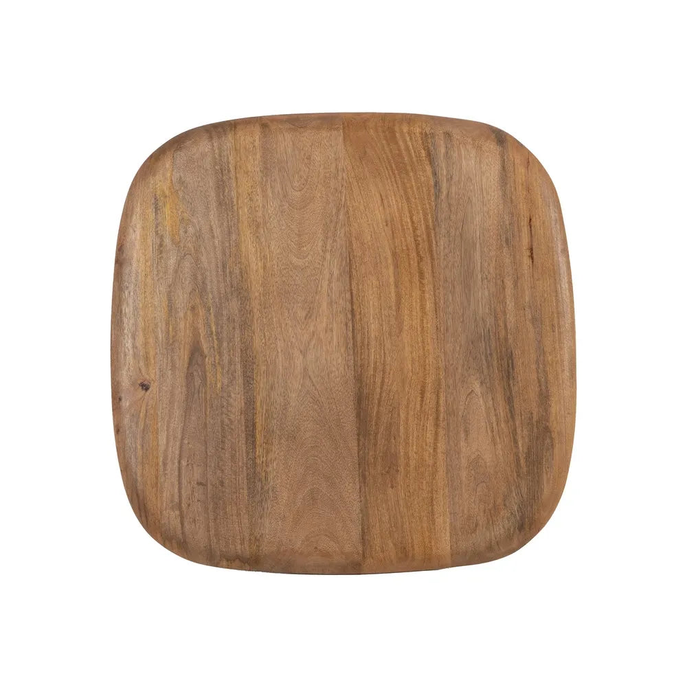 S/2 WOOD-METAL LIVING ROOM COFFEE TABLE 90 X 90 X 40 CM