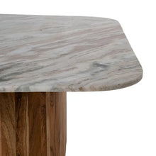 Load image into Gallery viewer, S/2 WOOD-MARBLE LIVING ROOM COFFEE TABLE 100 X 100 X 41 CM