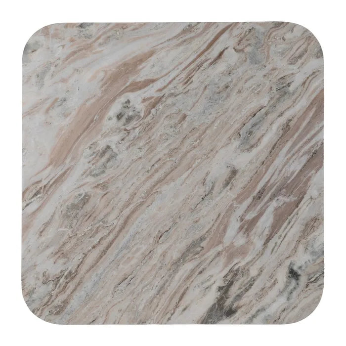 S/2 WOOD-MARBLE LIVING ROOM COFFEE TABLE 100 X 100 X 41 CM