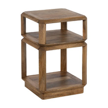 Load image into Gallery viewer, SIDE TABLE BROWN MANGO WOOD 40 X 40 X 60 CM