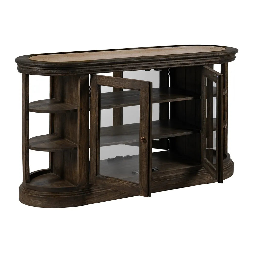 ISLAND MARBLE/WOOD KITCHEN 140 X 50 X 80 CM