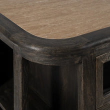 Cargar imagen en el visor de la galería, BUFFET MARBLE/WOOD KITCHEN 155 X 51 X 88 CM