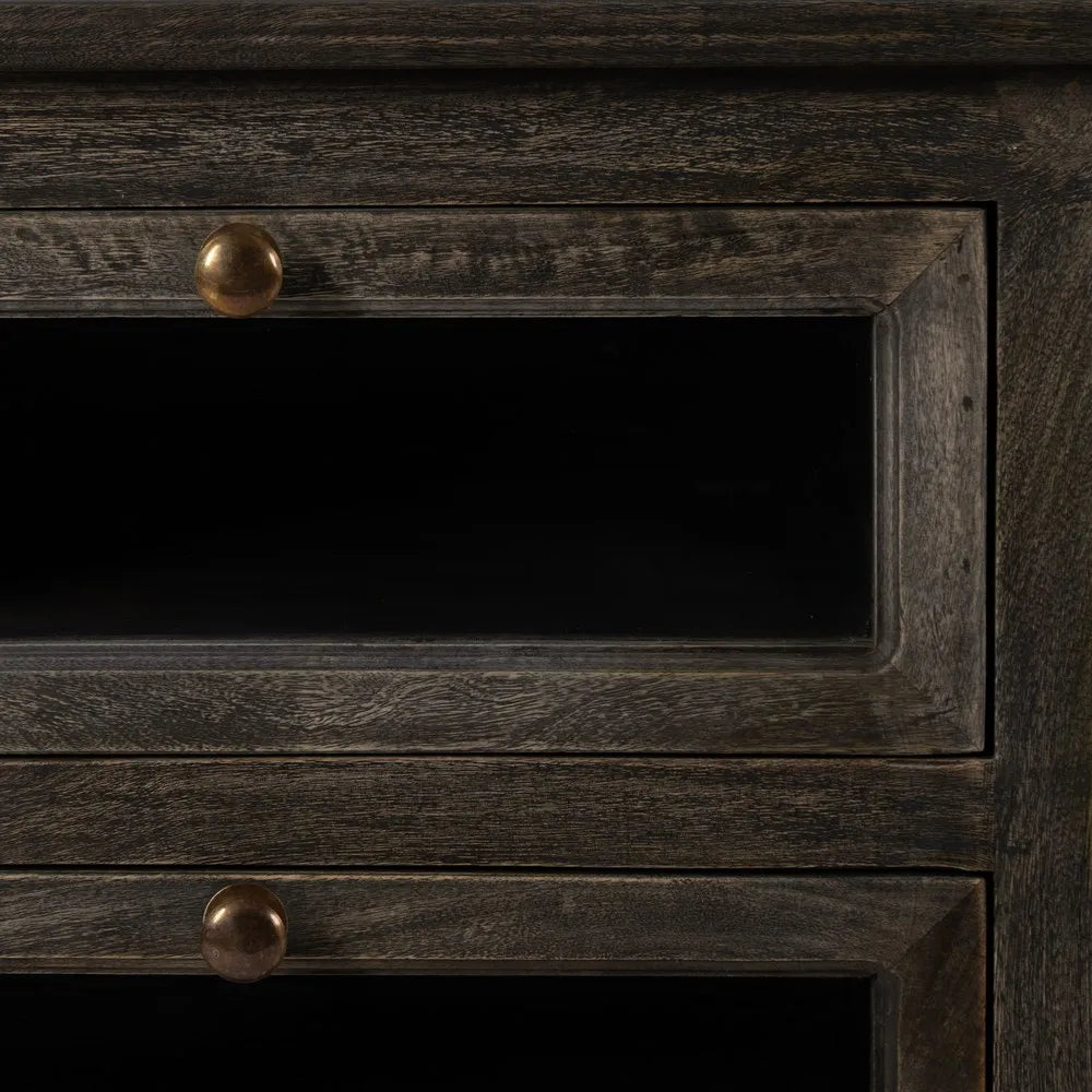 BUFFET MARBLE/WOOD KITCHEN 155 X 51 X 88 CM