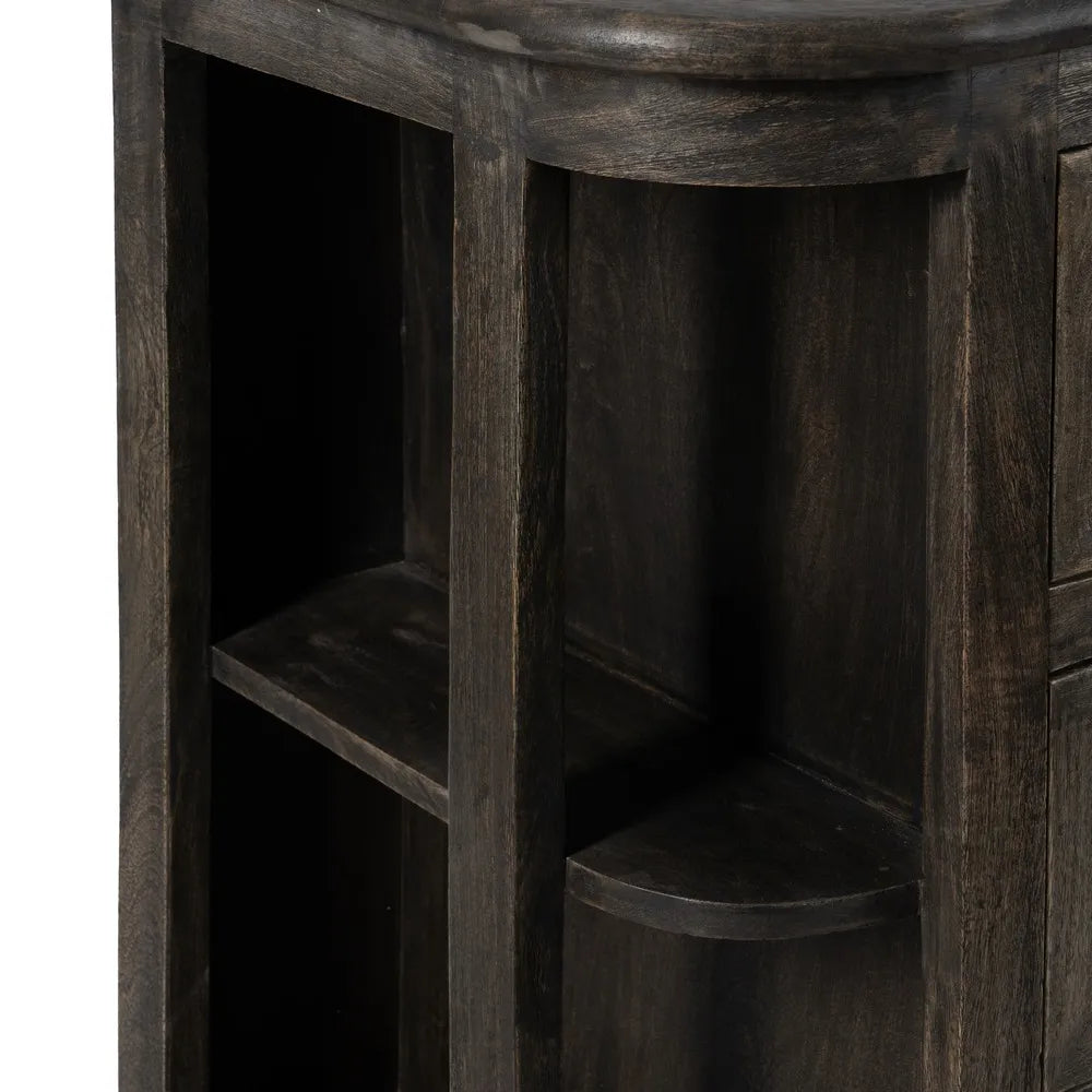 BUFFET MARBLE/WOOD KITCHEN 155 X 51 X 88 CM