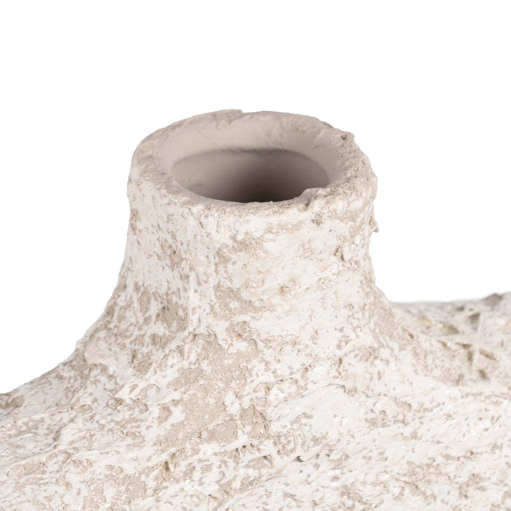 VASE RUSTIC WHITE CERAMIC 28,00 X 8,00 CM