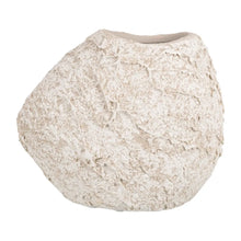 Carica l'immagine nel visualizzatore di Gallery, Rustic white ceramic vase, 23 x 12 x 20 cm