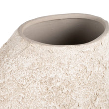 Load image into Gallery viewer, RUSTIC WHITE CERAMIC VASE 32 X 15 X 40 CM