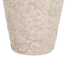 Load image into Gallery viewer, RUSTIC WHITE CERAMIC JAR 26 X 26 X 60 CM