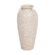 Load image into Gallery viewer, RUSTIC WHITE CERAMIC JAR 26 X 26 X 60 CM