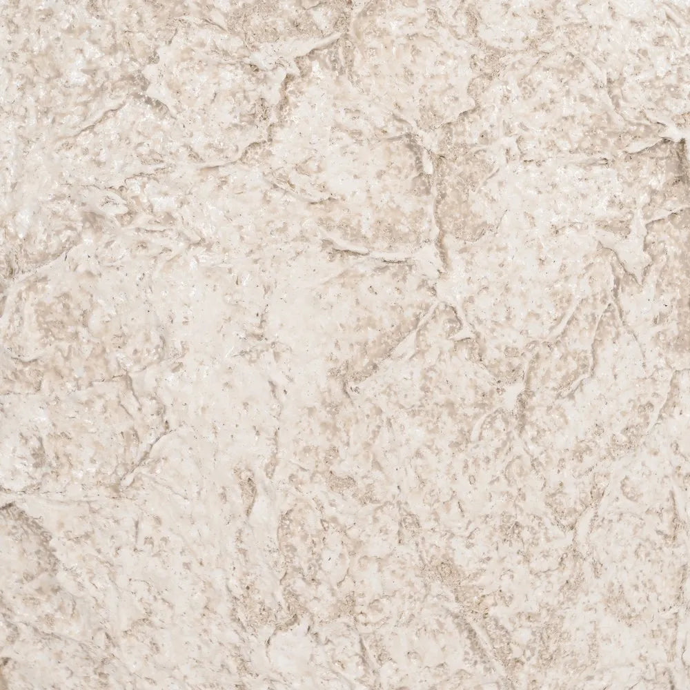 RUSTIC WHITE CERAMIC JAR 30 X 30 X 80 CM