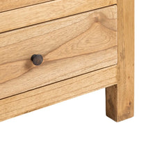Charger l'image dans la galerie, NATURAL MINDI WOOD CHEST OF DRAWERS 100 X 40 X 90 CM